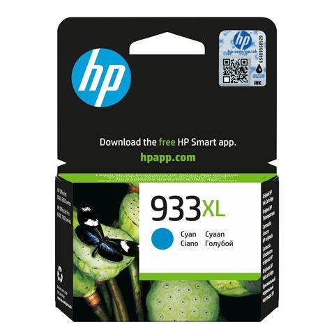 HP 933XL - À rendement élevé - cyan - original - cartouche d'encre - pour Officejet 6100, 6600 H711a, 6700, 7110, 7510, 7610, 7612