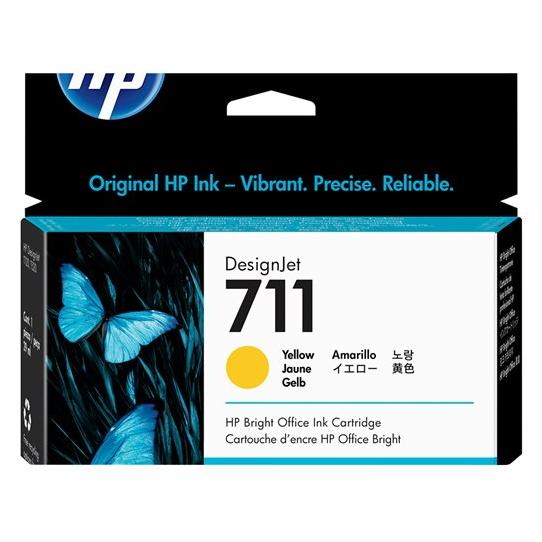 HP 711 CZ132A Jaune - vue 2