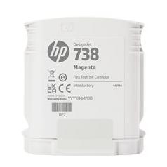 HP DesignJet 738 Jaune 676M8A - vue 2