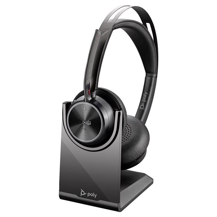 HP Poly Voyager Focus 2-M - Micro-casque - sur-oreille - Bluetooth - sans fil, filaire - Suppresseur de bruit actif - USB-C via un adaptateur Bluetooth - noir - Certifié pour Microsoft Teams HP Poly Voyager Focus 2-M - Micro-casque - sur-oreille - Bluetooth - sans fil, filaire - Suppresseur de bruit actif - USB-C via un adaptateur Bluetooth - noir - Certifié pour Microsoft Teams