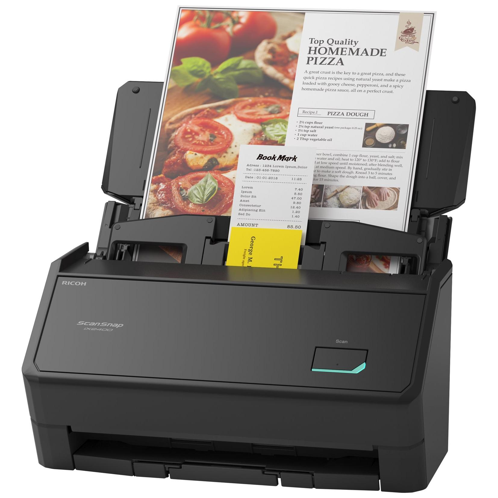 Ricoh ScanSnap iX2400 Scanner de documents Capteur d'images de contact CIS Recto verso A4 600 dpi x 600 dpi jusqu'Ã 45 ppm mono / jusqu'Ã 45 ppm couleur Chargeur automatique...