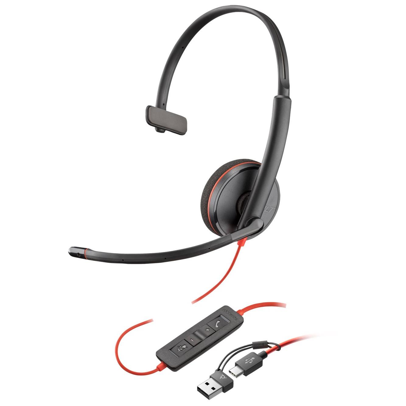 HP Poly Blackwire 3220 - Blackwire 3200 Series - micro-casque - sur-oreille - filaire - USB-C - noir - Certifié Skype, certifié Cisco Jabber, Certifié Avaya, certifié UC HP Poly Blackwire 3220 - Blackwire 3200 Series - micro-casque - sur-oreille - filaire - USB-C - noir - Certifié Skype, certifié Cisco Jabber, Certifié Avaya, certifié UC