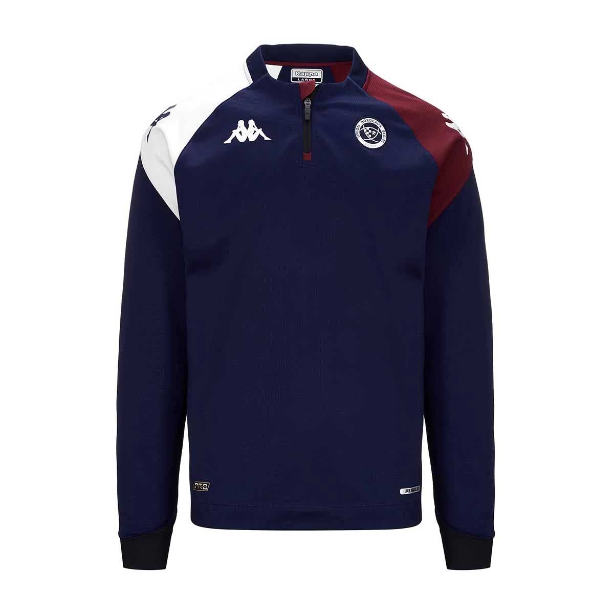 sweatshirt ablas pro 7 ubb union bordeaux bègles officiel rugby - homme - bleu marine bordeaux blanc - XXXL