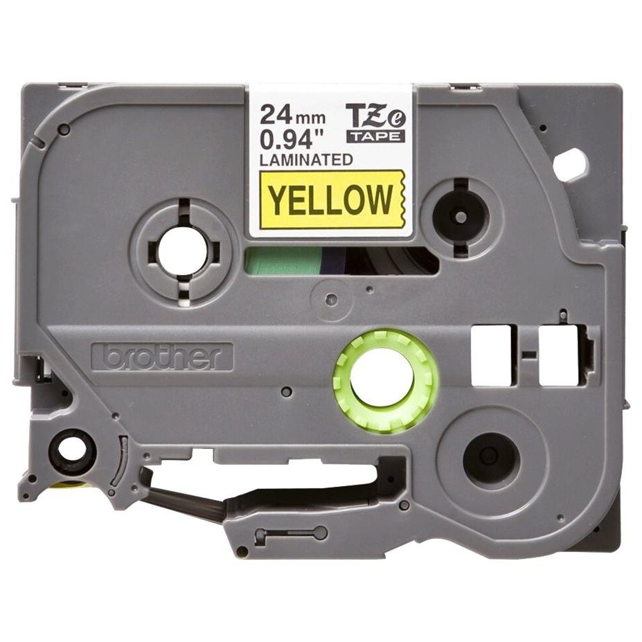 Ruban cassette Brother TZe 651 24 mm sur Jaune - vue 3