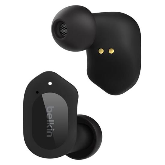 Belkin SoundForm Play - Écouteurs sans fil avec micro - intra-auriculaire - Bluetooth - Suppresseur de bruit actif - noir minuit Belkin SoundForm Play - Écouteurs sans fil avec micro - intra-auriculaire - Bluetooth - Suppresseur de bruit actif - noir minuit