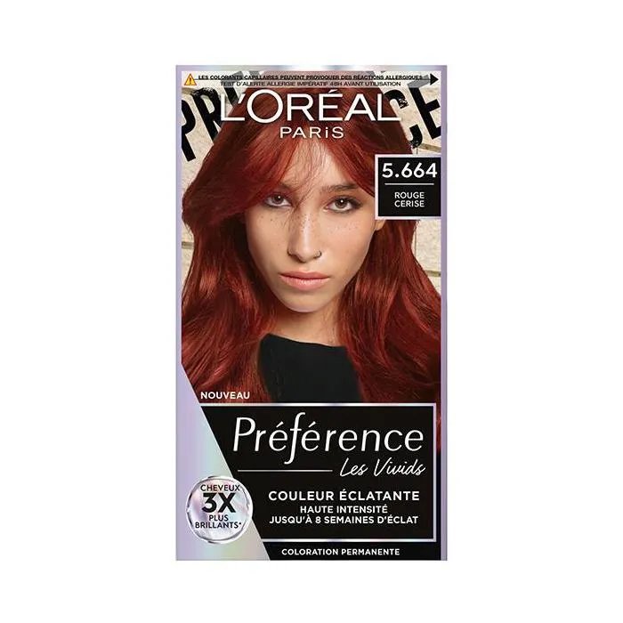 Coloration Cheveux Cerise 5.664 Preference La Boîte