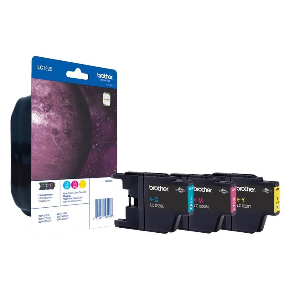 Brother Cartouches CyanJaune LC 1220RBWBP - vue 2