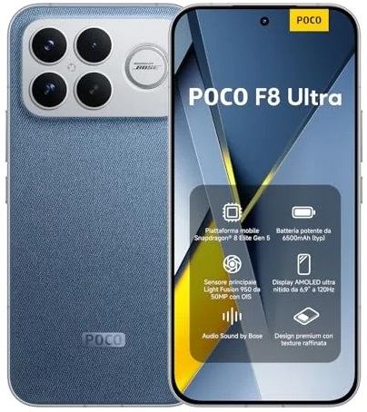 Xiaomi Poco F8 Ultra 5G Dual-SIM 512 Go Bleu Denim