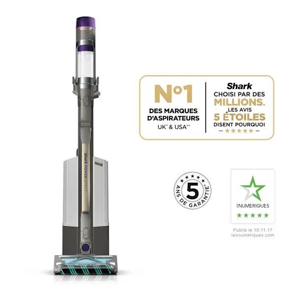 Aspirateur balai Power Detect IP3251EUT avec base - vue 2