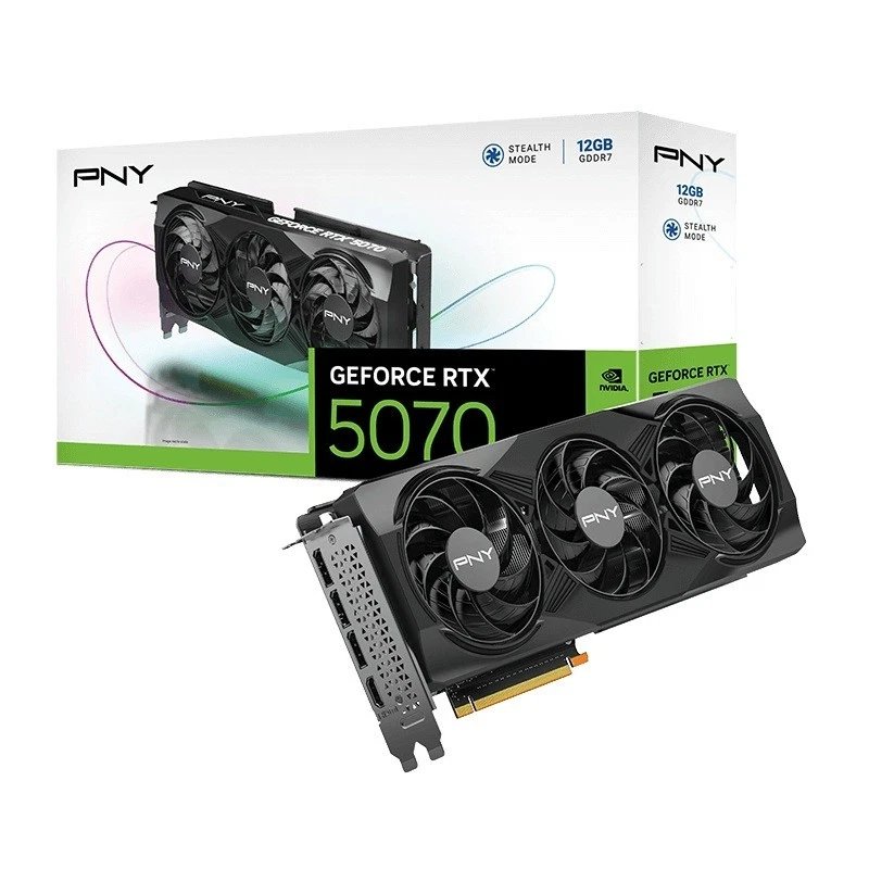 PNY GeForce RTX 5070 NVIDIA 12 Go GDDR7 Neuf - vue 5
