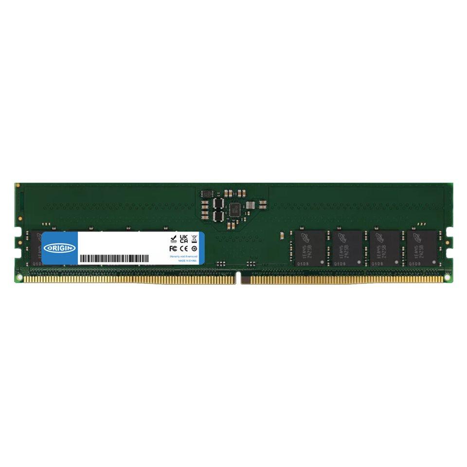 Origin Storage DDR5 4800MHz UDIMM 2Rx8 Non ECC 1.1V module de mémoire 1 x Neuf - vue 4