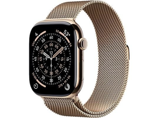 APPLE Watch Series 11 GPS &#43; Cellular - 46mm Gold Titanium Case - Gold Milanese Loop S/M