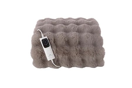 HYGGE DAYS IMITATION FOURRURE CLOUDY MOKA 160X120CM - vue 2