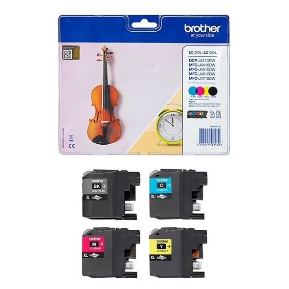 Brother LC127XLVALBP Cyan Jaune - vue 7