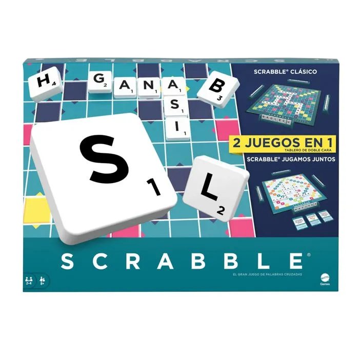 Mattel Games Scrabble 2 in 1 Version: Espagnol HXV99 - vue 7