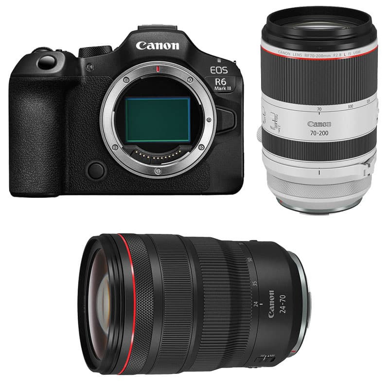 CANON EOS R6 MARK III + RF 24 70mm f2.8 IS USM + RF 70 200mm f2.8 IS USM Garanti - vue 2