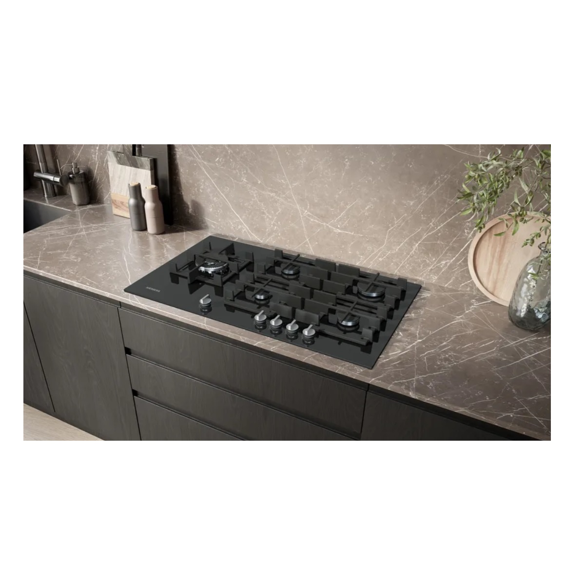 Table de cuisson gaz 90cm 5 feux EP9A6MI40 SIEMENS - vue 4