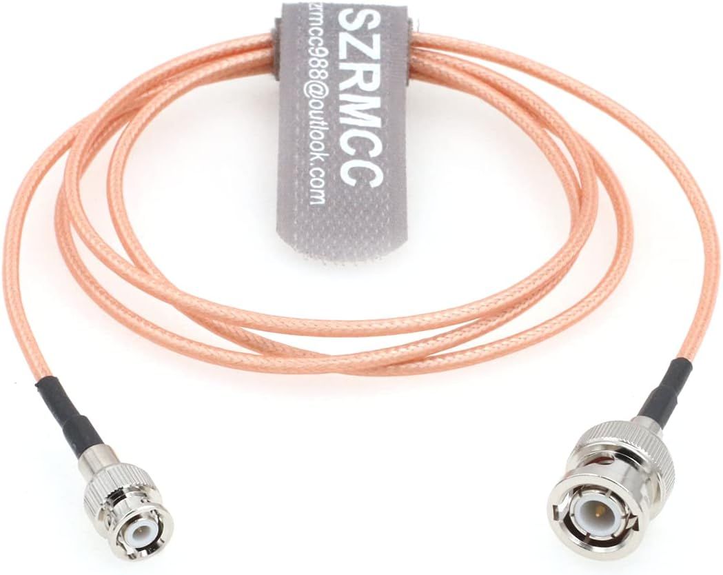 Cable BNC male vers mini BNC male coaxial RF SDI RG316 pour moniteur de d¿¿tection de d¿¿fauts ¿¿ ultrasons (60 cm)