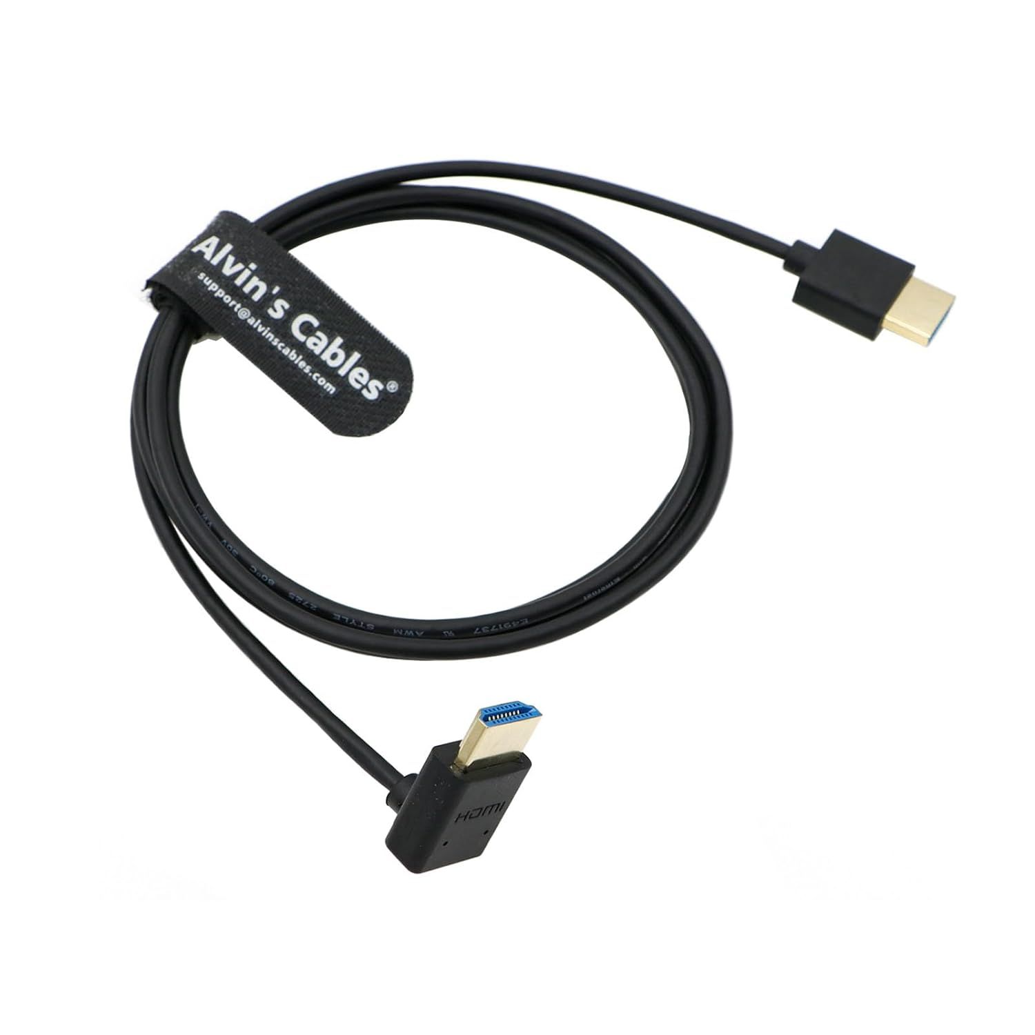 Cable HDMI 8K 2.1 haute vitesse pour Atomos Ninja V Moniteur HDMI droit vers vers le bas Cordon pour Z CAM E2, pour Sony FS5 | FS7| Cam¿¿ras A7S3 6.6ft | 2M