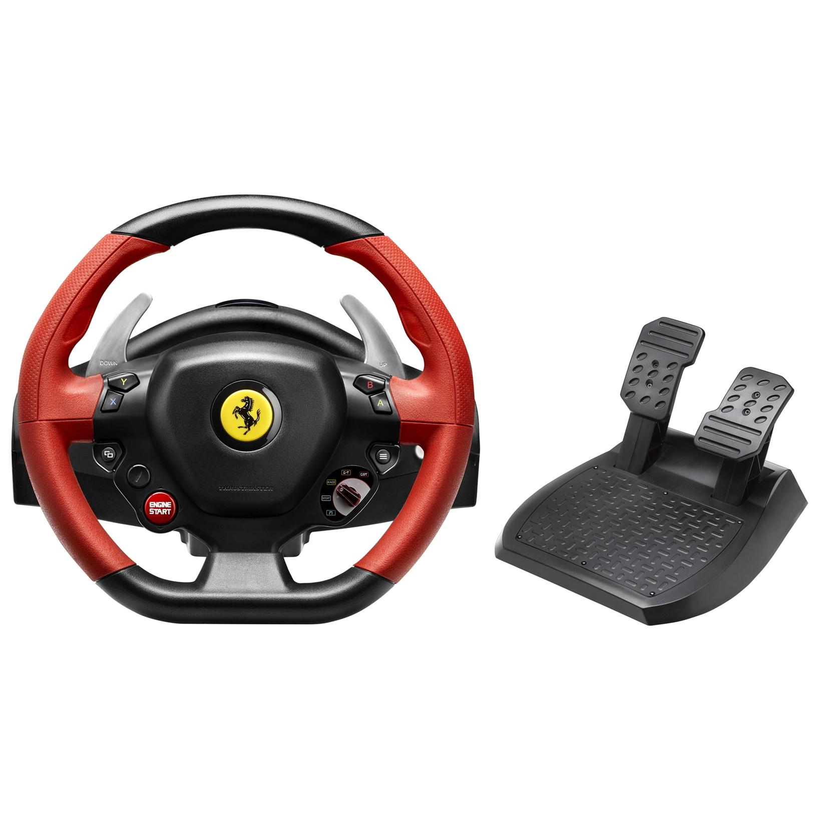 Thrustmaster Ferrari 458 Spider Noir, Rouge USB Volant + pédales Xbox One
