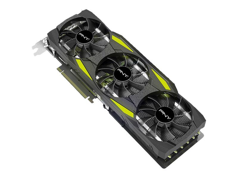 PNY GeForce RTX 3080 UPRISING Triple Fan LHR - Carte graphique - GF RTX 3080 - 12 Go GDDR6X - PCIe 4.0 x16 - HDMI, 3 x DisplayPort