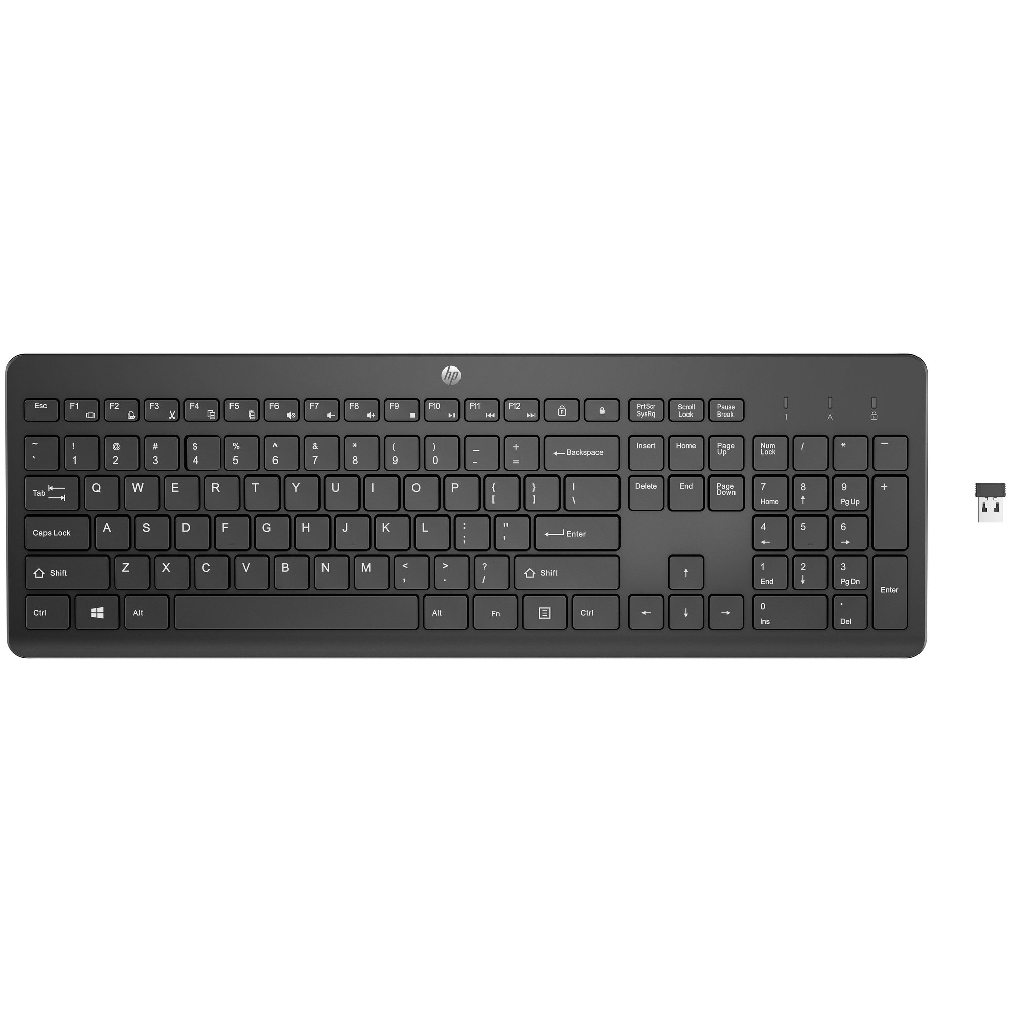 HP 230 BLK WL KBD clavier Universel RF sans fil Noir