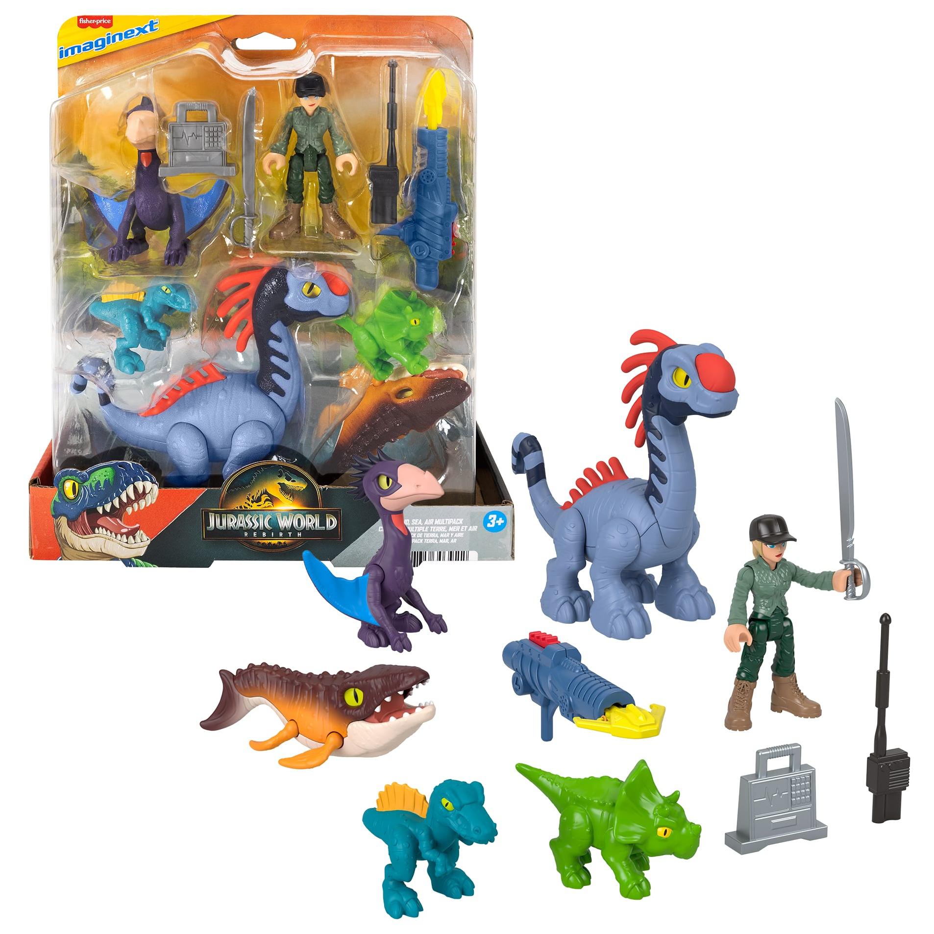 Fisher-Price Imaginext Jurassic World Rebirth Land, Sea & Air Multipack