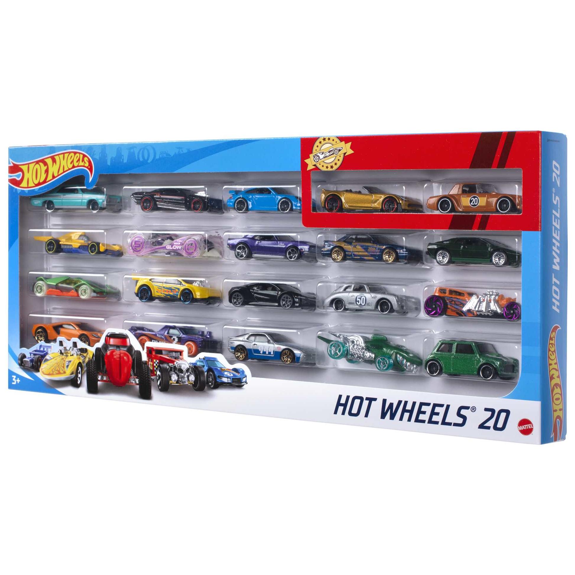 Coffret De 20 Véhicules Hot Wheels Mattel La Boite - vue 2