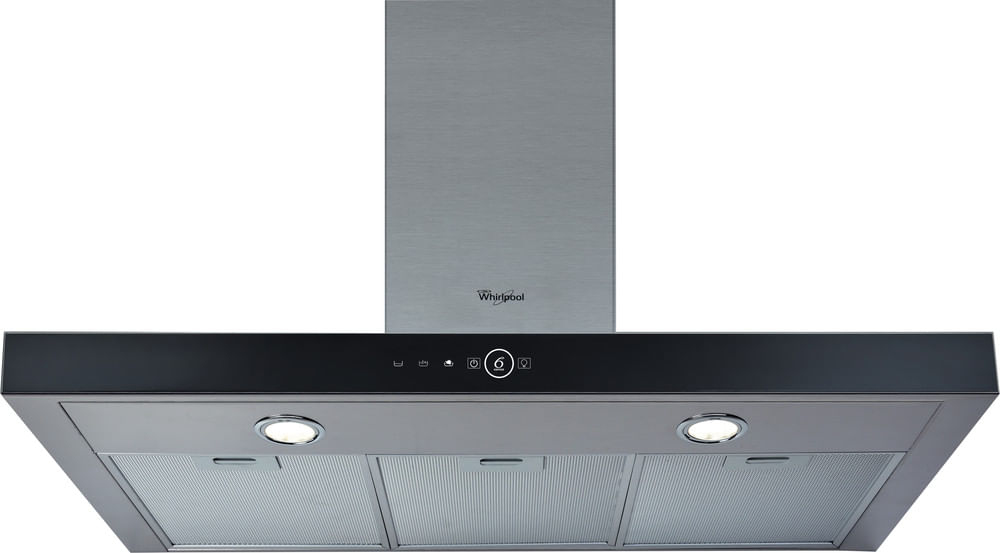 WHIRLPOOL hotte décorative 90 cm 713 m3h inox / verre AKR7591IX - vue 3