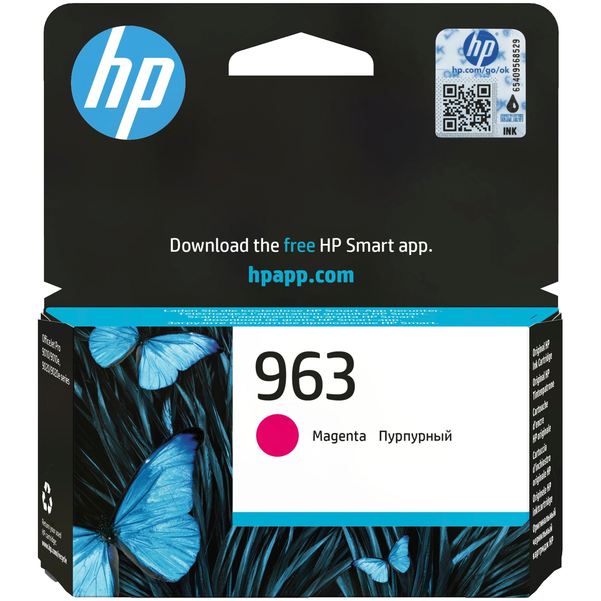 HP 963 Cartouche d'encre magenta authentique
