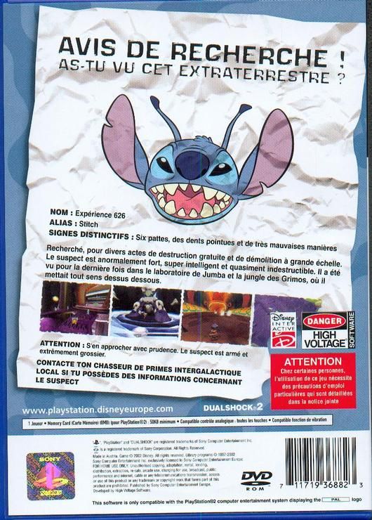 Stitch Experience 626 Ps2