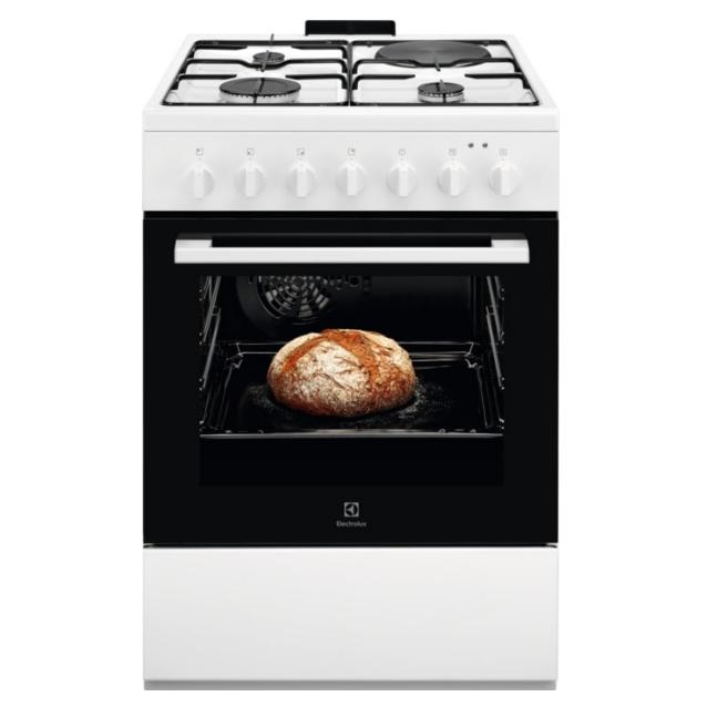 ELECTROLUX cuisinière mixte 3+1 four catalyse LKM624022W - vue 2