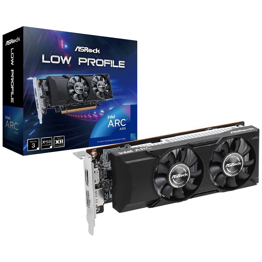 Asrock Intel Arc A310 Low Profile 4GB 4 Go GDDR6 Neuf