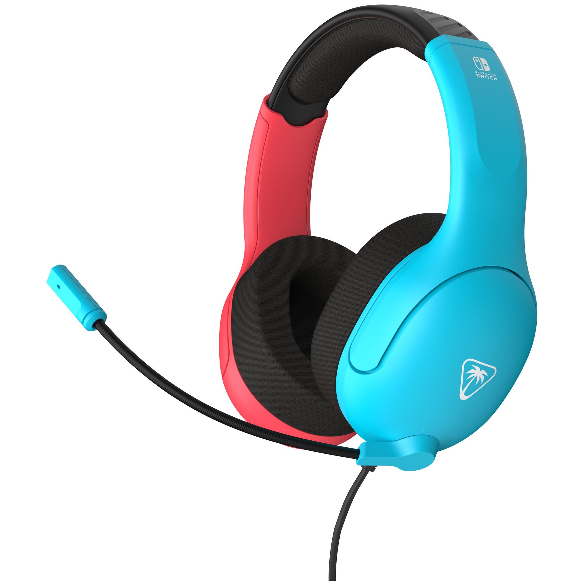 Turtle Beach Airlite Fit Casque de Jeu Filaire Bleu et Rouge sous Licence Officielle pour Toutes Les Nintendo Switch - Microphone à Bascule et Silencieux, Oreillettes de Confort supérieur