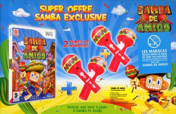 SAMBA DE AMIGO + MARACAS / JEU CONSOLE NINTENDO Wi - vue 2