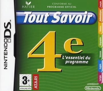 Tout Savoir 4ème Nintendo Ds