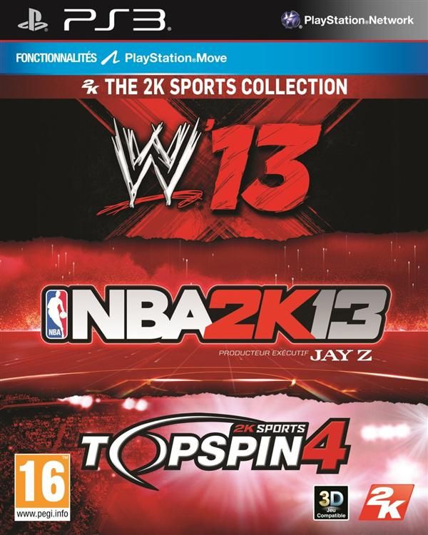 Wwe 13 + Top Spin 4 + Nba 2k13 Ps3 - vue 2