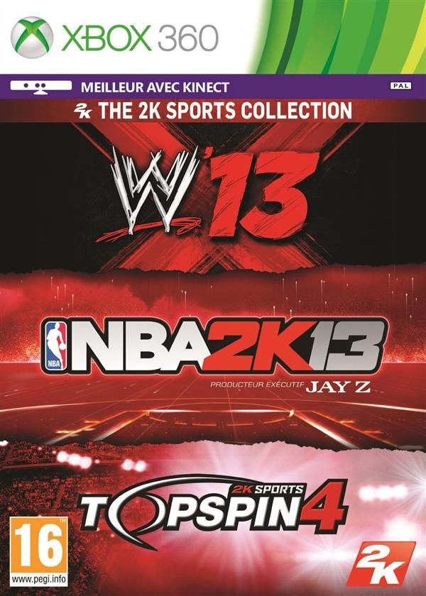 Wwe 13 + Top Spin 4 + Nba 2k13 Ps3