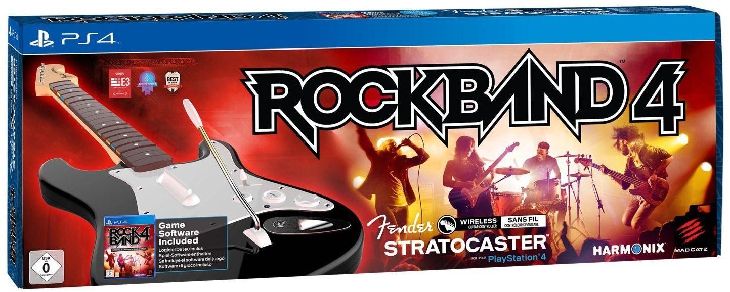 Pack Rock Band 4 & Guitare Fender Stratocaster Sans Fil Ps4
