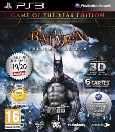 Batman Arkham Asylum édition jeu de 'année