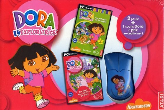Coffret Dora : 2 Jeux JungleContes De Fées + 1 Pc