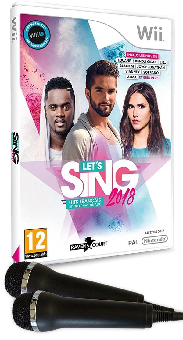 Let' Sing 2018 Hits Français et Internationaux Jeu Wii + 2 Micros - vue 3