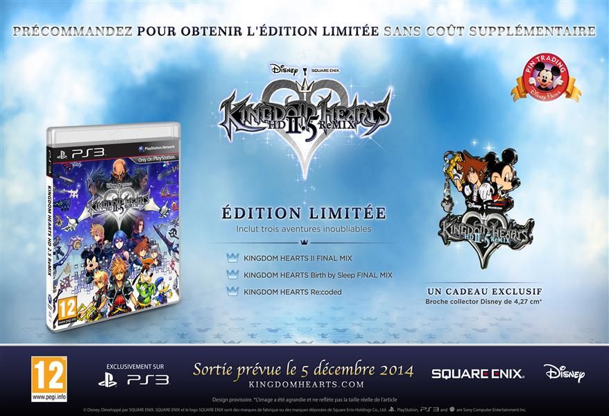 Kingdom Hearts Hd 2.5 Remix Edition Limitée Ps3