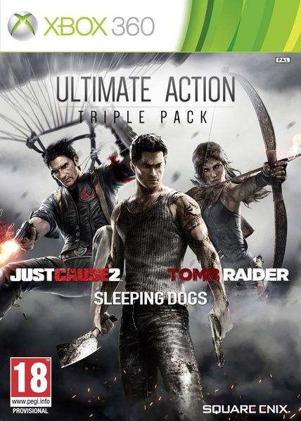 Action Pack : Tomb Raider + Just Cause 2 + Sleeping Dogs Xbox 360