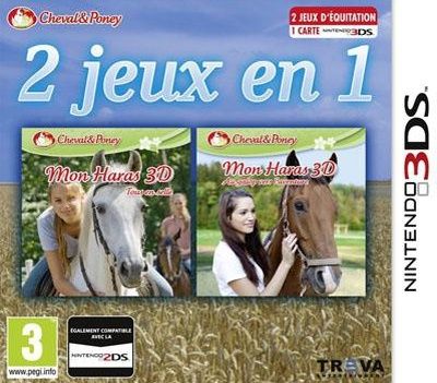 2 Jeux En 1 : Mon Haras 3d Tous En Selle + Mon Haras 3d Au Galop Vers 'aventure 3ds