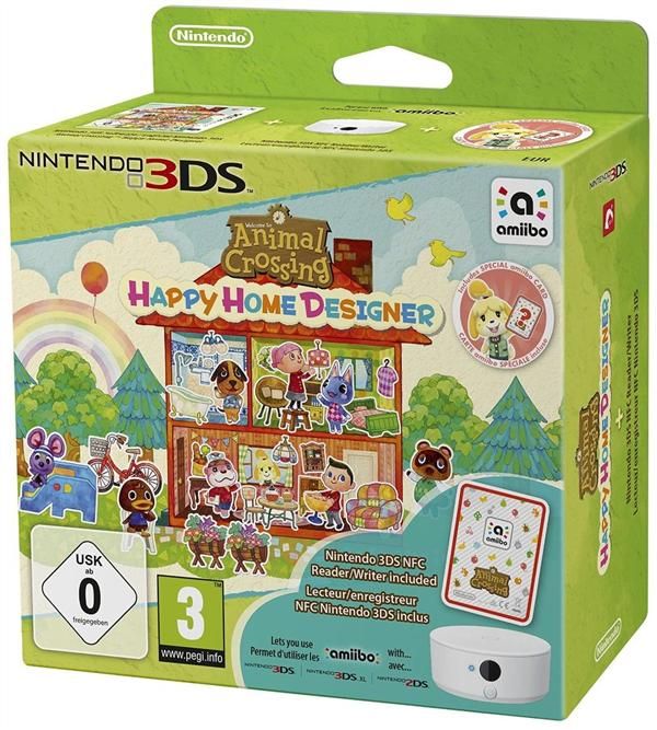 Pack Animal Crossing - Happy Home designer & lecteur/enregistreur NFC (1 carte Amiibo incluse) 3DS