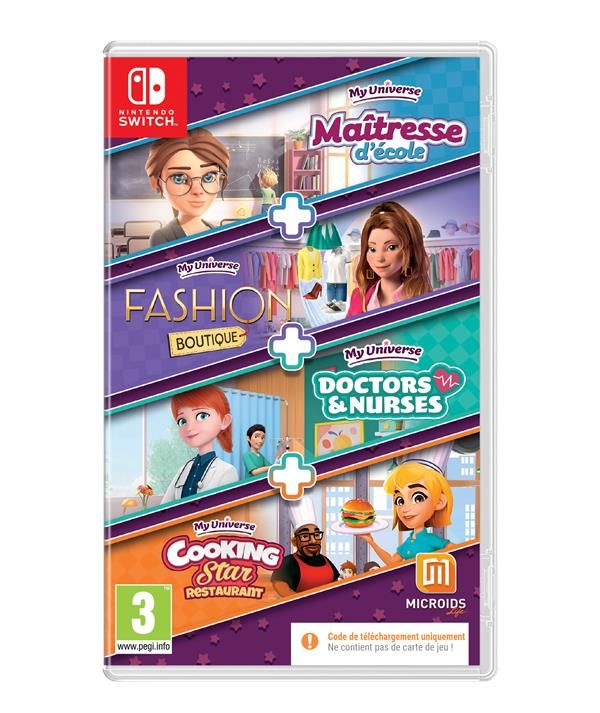 Pack My Universe Cooking star Doctors et Nurses Fashion boutique School Teacher Code in a box Nintendo Switch Neuf - vue 2