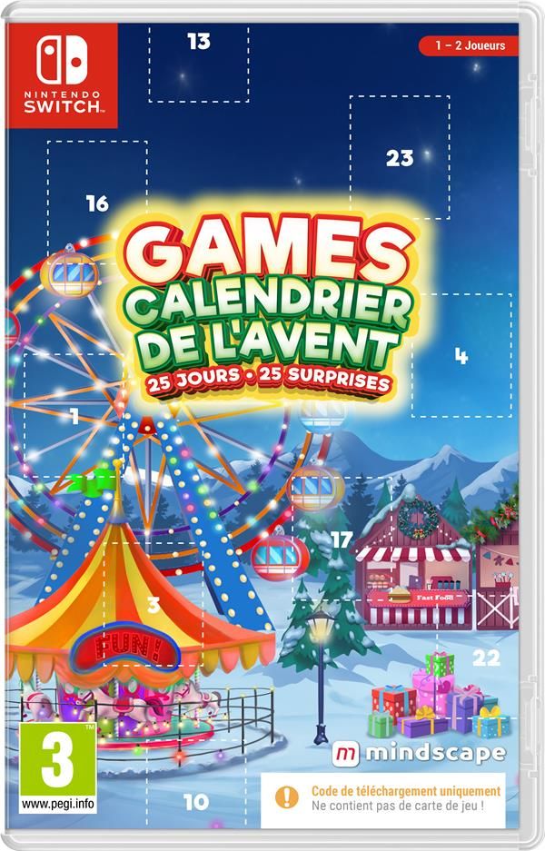 Calendrier de 'Avent 2023 Nintendo SWITCH CIAB Neuf