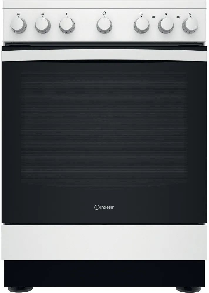 INDESIT Cuisinière vitrocéramique 4 foyers IS67V5PCWE - vue 3