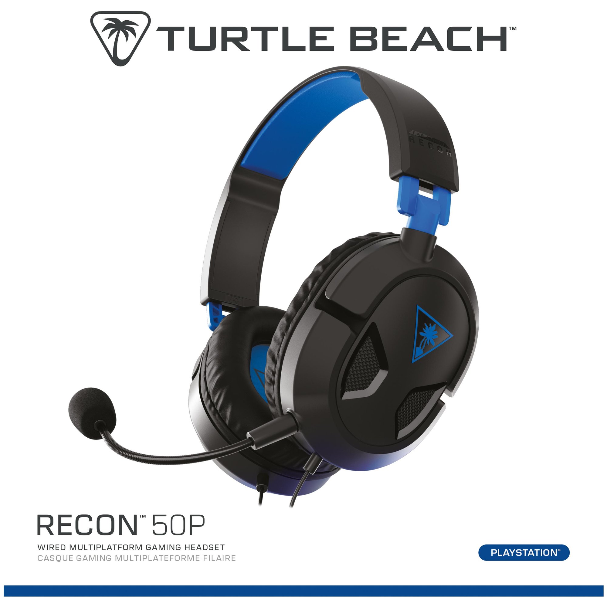 Turtle Beach Ear Force Recon 50P - Casque gaming - Bleu et noir